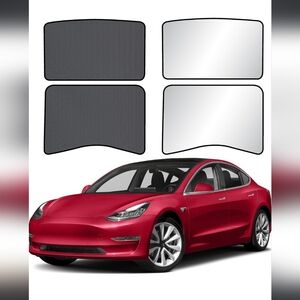 EcoNour Roof Sunshade for Tesla Model 3 (Set of 2)GlassSunroof ShadeNew in Bag